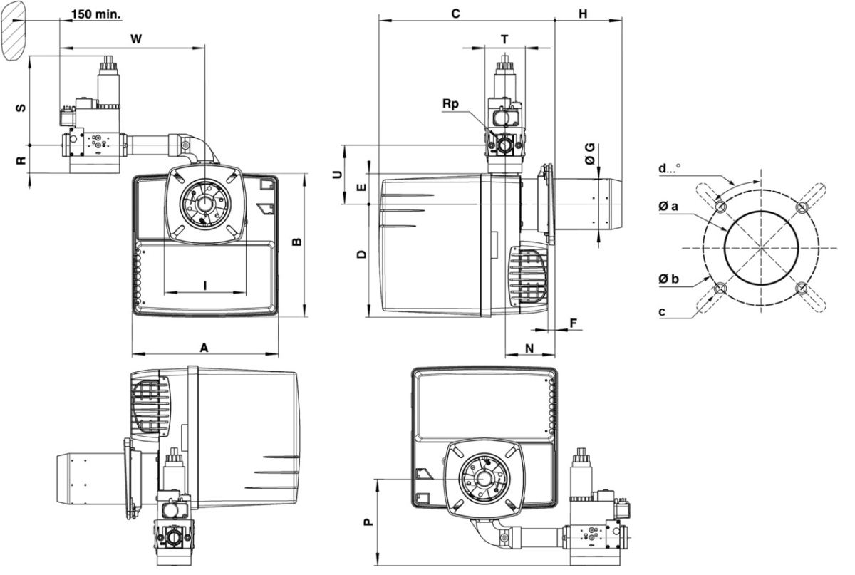 Размеры Elco VECTRON VG2.120 D E