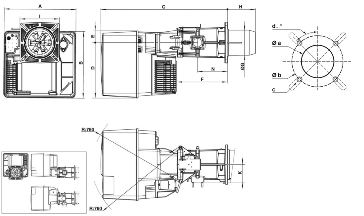 Размеры VG6.1600 DP R